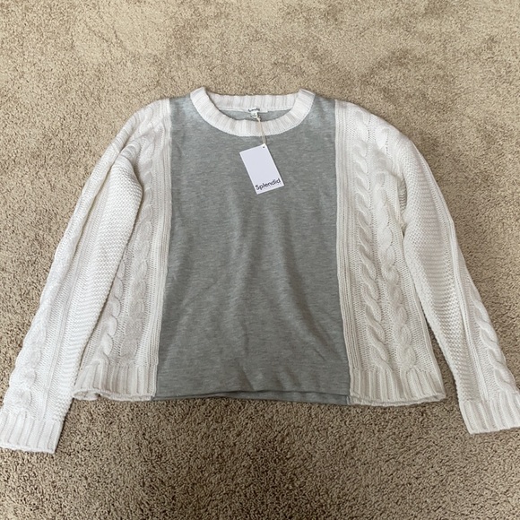 NEW with tags Splendid collection Jackson terry mix sweater size small - Picture 5 of 7